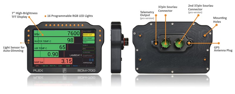 PLEX SDM-700 Display Module & Data Logger